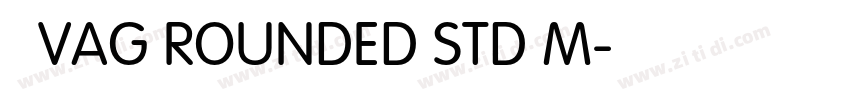 韩 VAG ROUNDED STD M字体转换